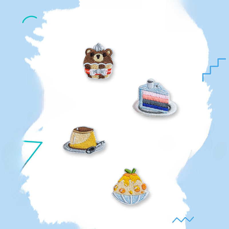 Wholesale Summer Afternoon Tea Cartoon Cloth Patch